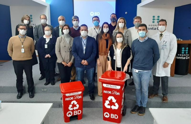 Hospital Santa Cruz inicia projeto piloto para Logística Reversa